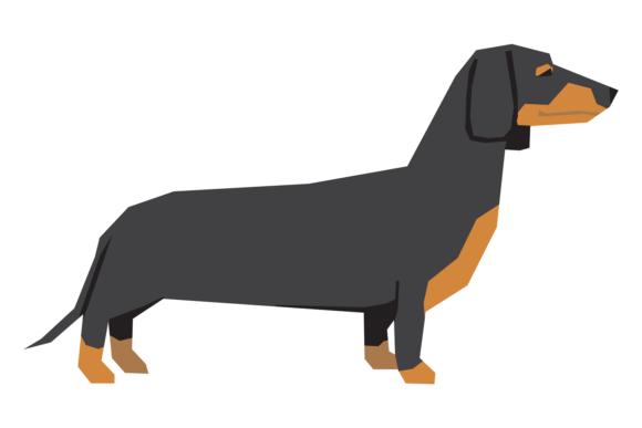 Dachshund Side View: A Playful Icon for Distinctive Branding