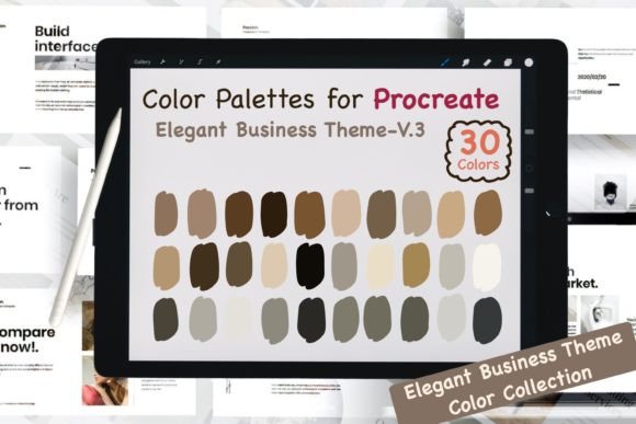Effortless Elegance: Procreate Color Palettes-Elegant Biz V.3