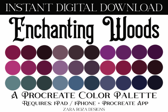 Enchanting Woods Procreate Color Palette: A Guide to Whimsical Art