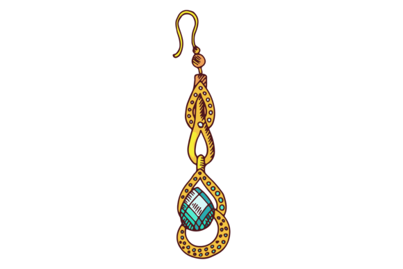 Expensive Golden Earring Color Icon: A Gem for Luxe Branding