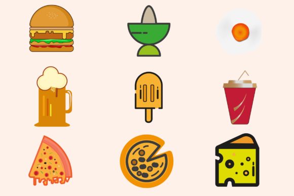 Fast Food Color Vector Icons: A Designer's Ready-to-Use Toolkit