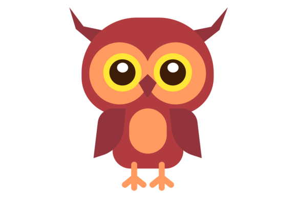 Funny Owl Color Icon: A Playful Asset for Modern Brands