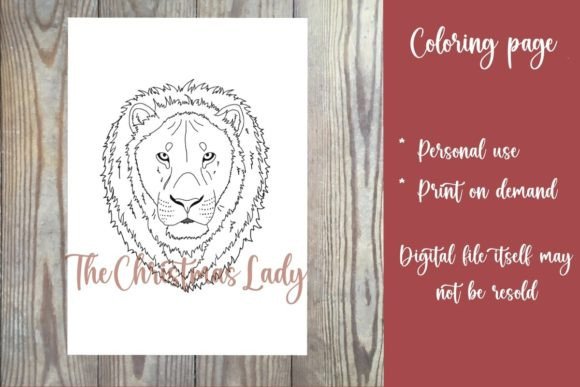 Lion Coloring Page: A Versatile Asset for Digital & Print Projects