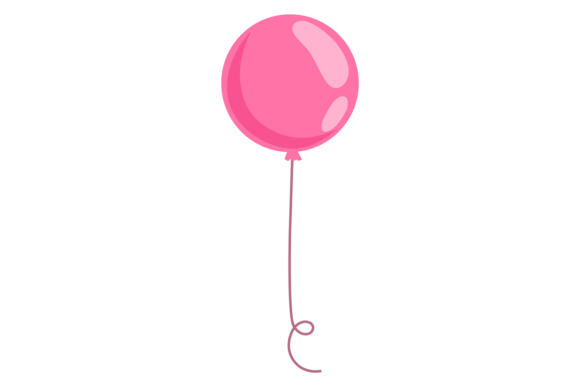 Pink Balloon Color Icon: Your Go-To for Festive Party Design
