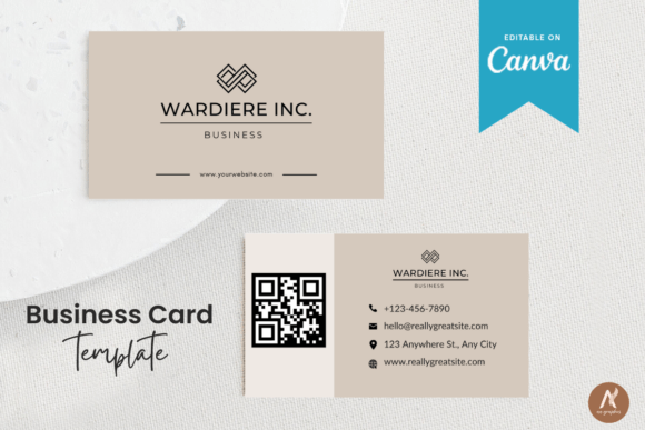 Royal Color Business Card Canva Template: A Modern Edge