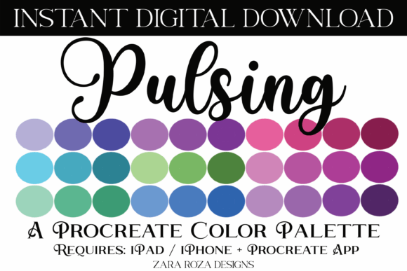 Unlock Vibrant Art: The Pulsing Procreate Color Palette
