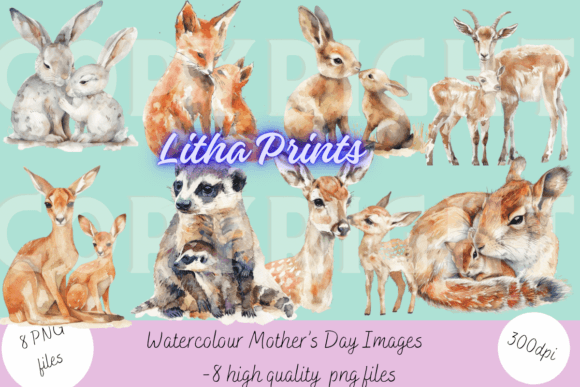Watercolour Mother’s Day: A Hand-Painted Collection for Creatives