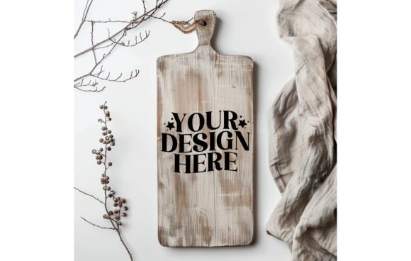 Winter White Wood Board Mockup: A Designer's Best Friend
